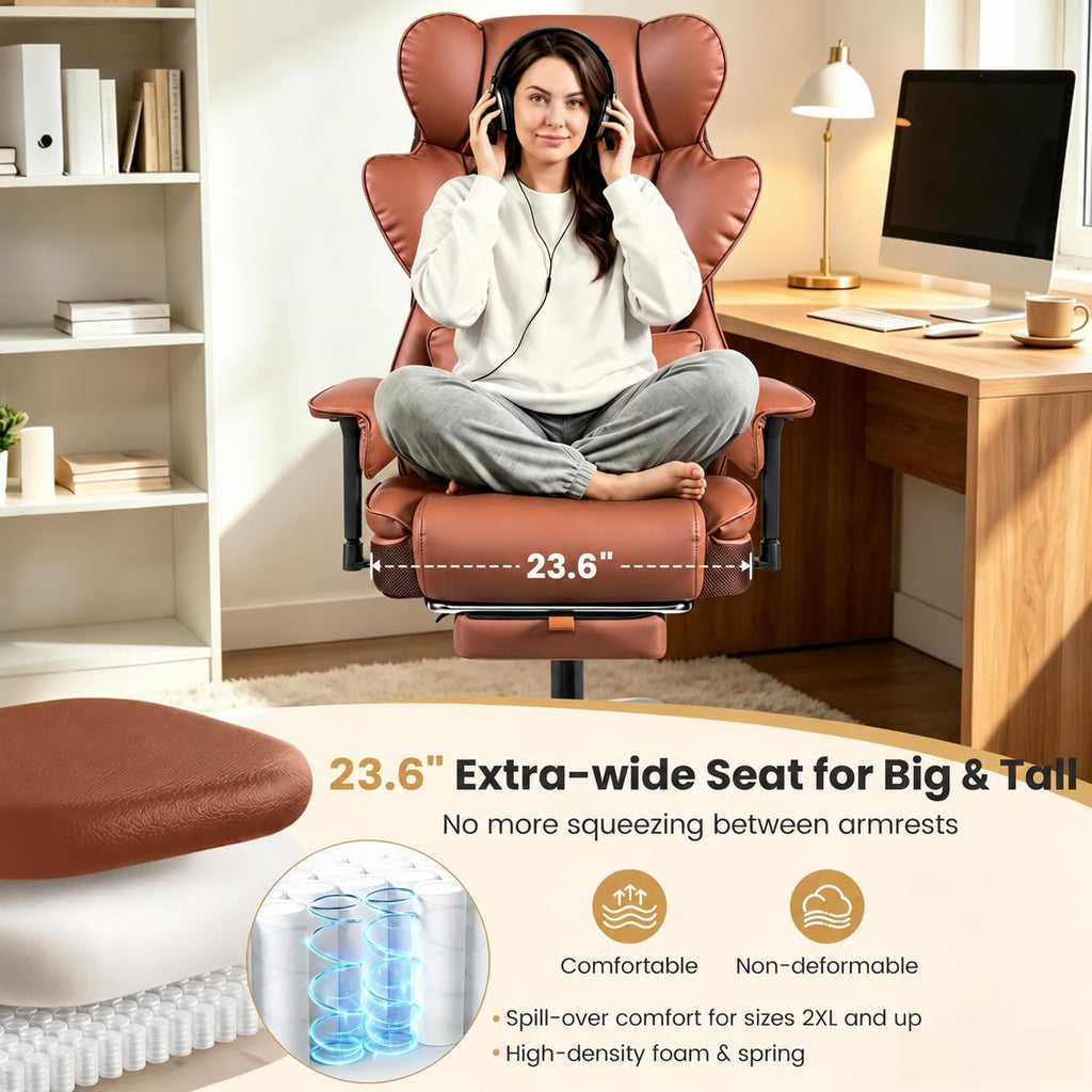 Big and Tall Office Chair 500 lbs PU Leather A870352