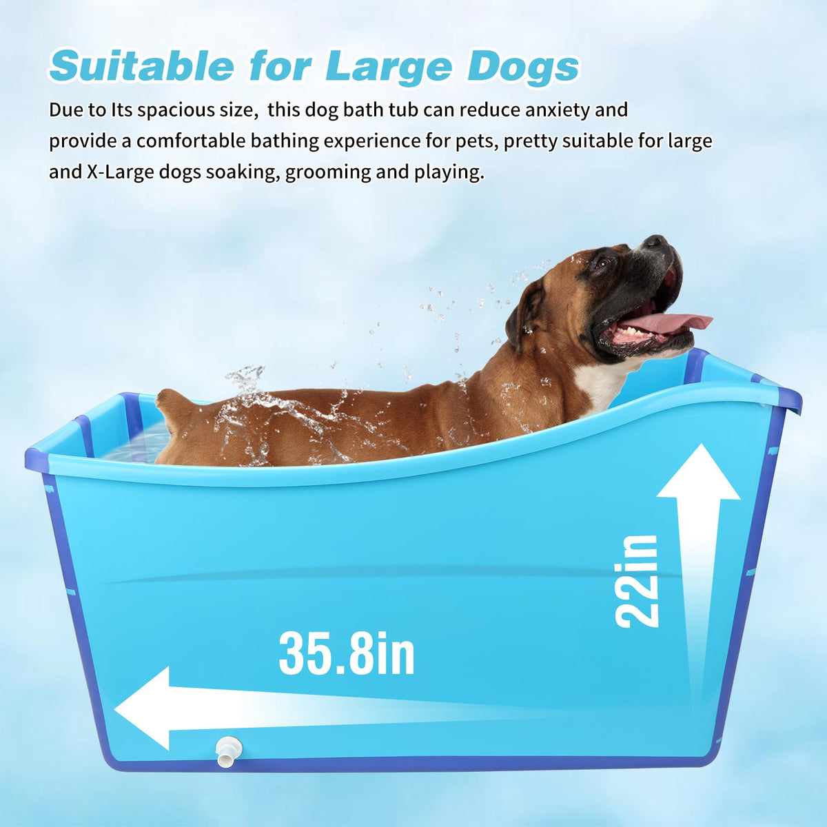 Foldable Dog Bathtub V31228