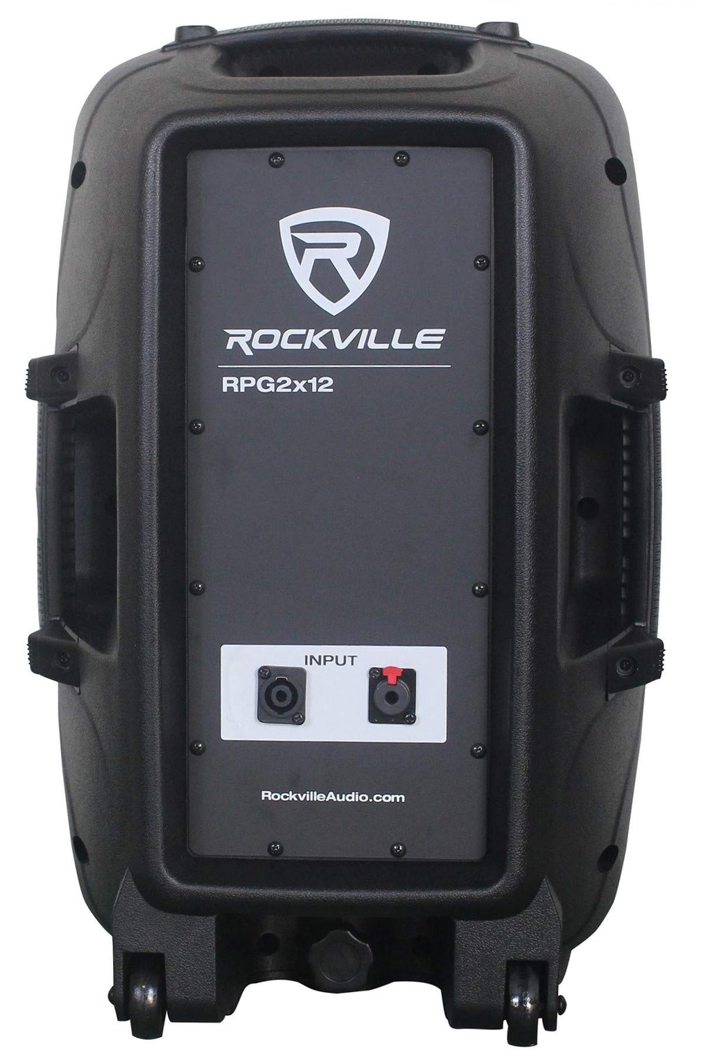 12" Passive PA Speaker System with Metal Wired Mics and Stands X13626