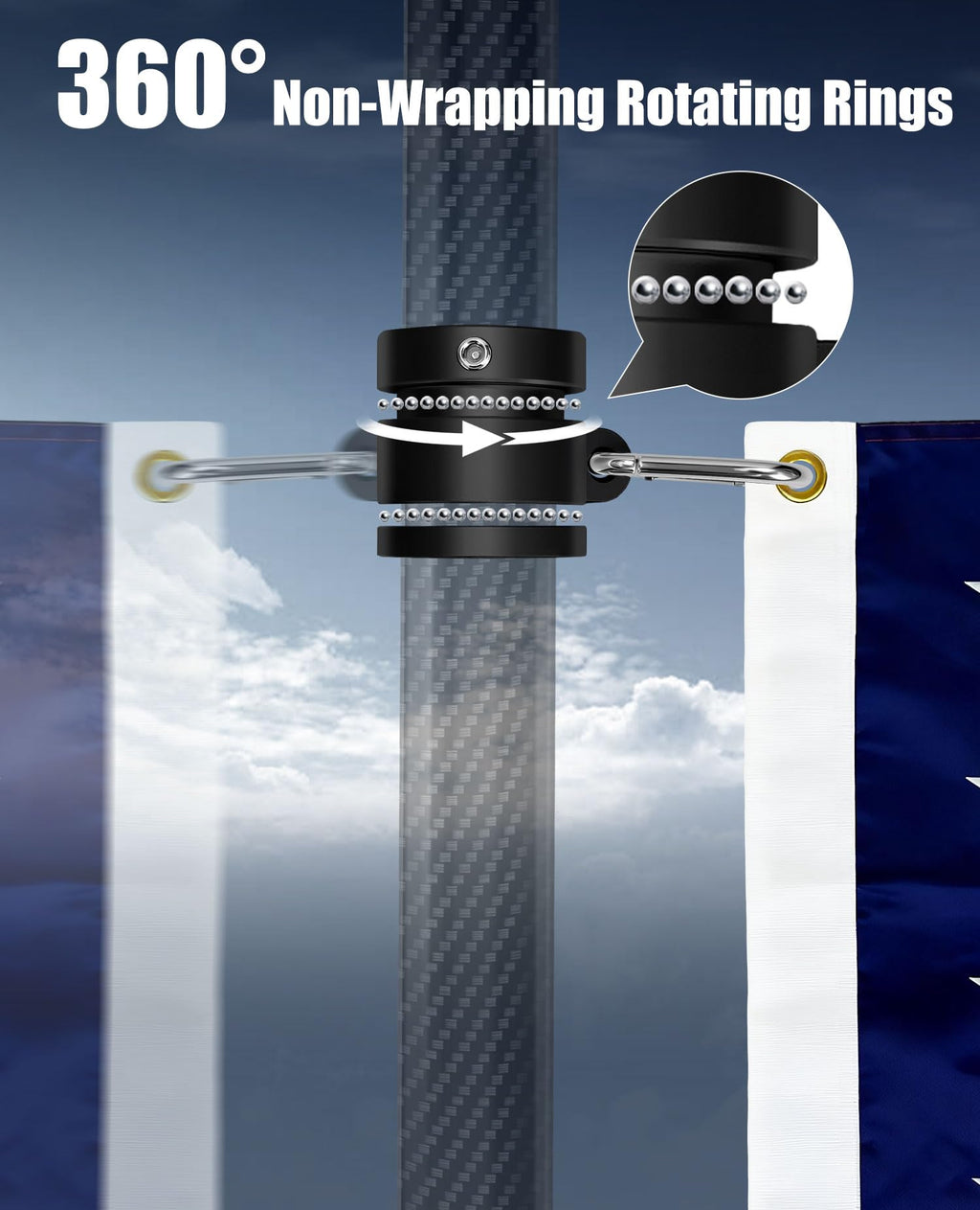 Carbon Fiber Flag Pole I443
