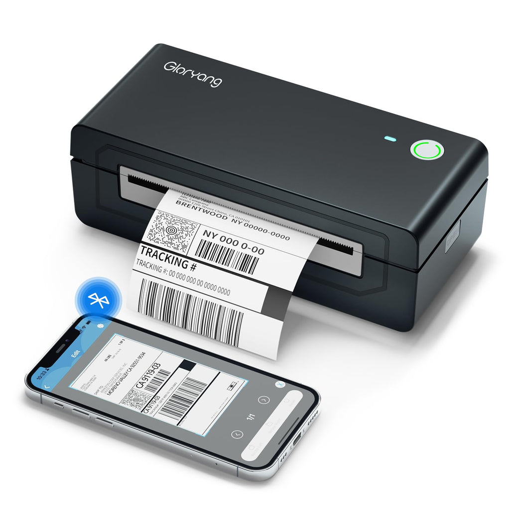 Bluetooth Thermal Shipping Label Printer, 4X6 Inkless Wireless Label Printer R9826