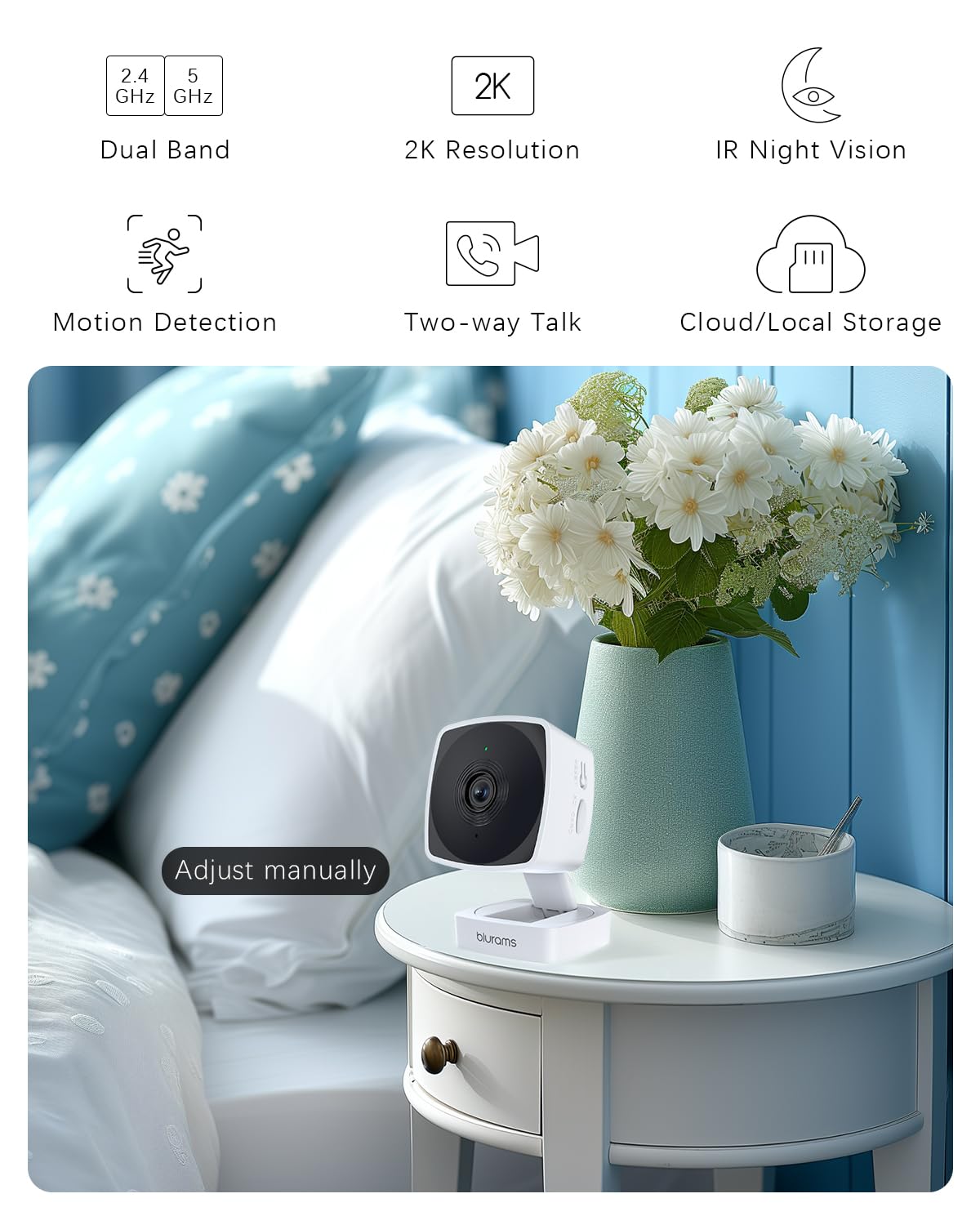 2K Indoor Cameras 2 Pack E77478