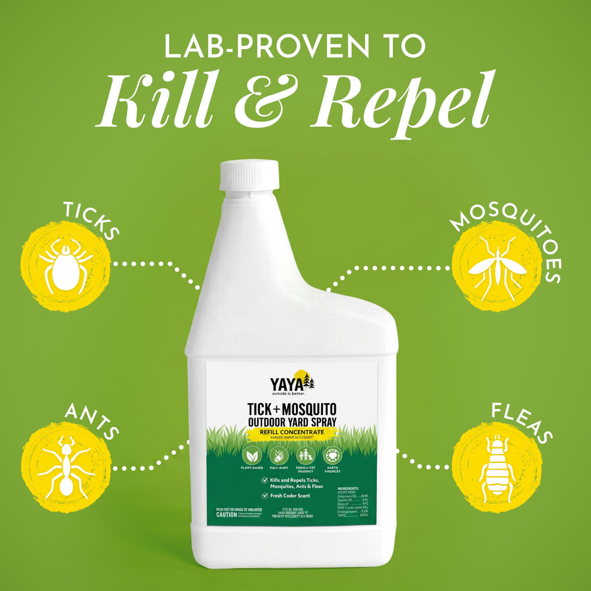 Plant-Derived Essential Oils Outdoor Yard Spray Refill Concentrate 32 oz D738906