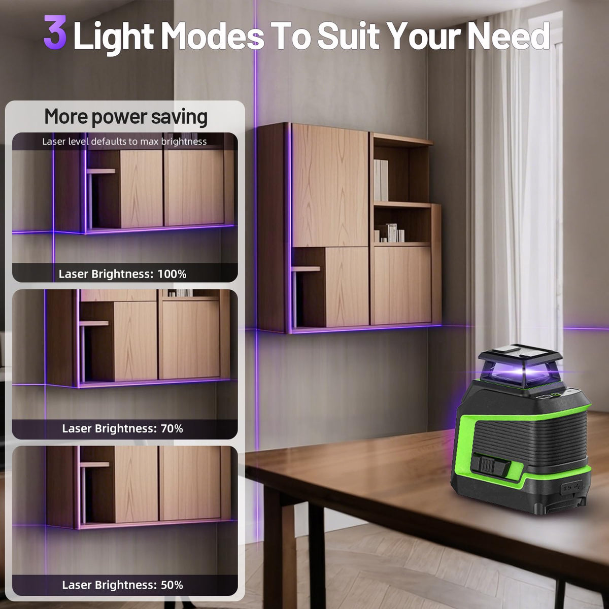 360° Self Leveling Laser Level with Pulse Mode P501