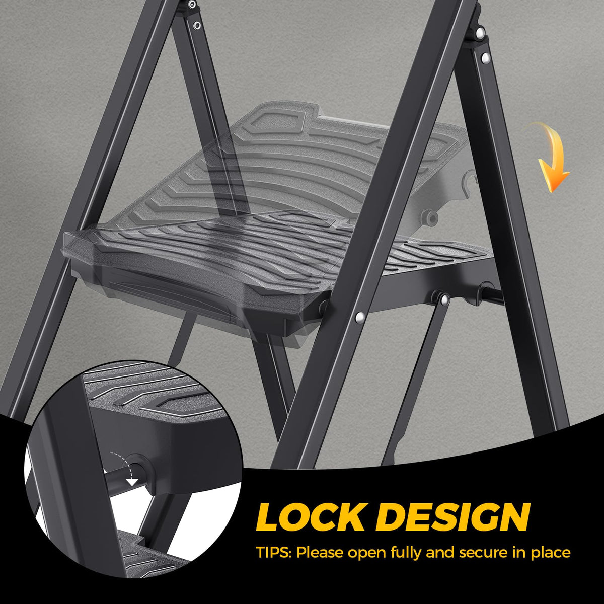 4 Step Steel Step Stool Z633