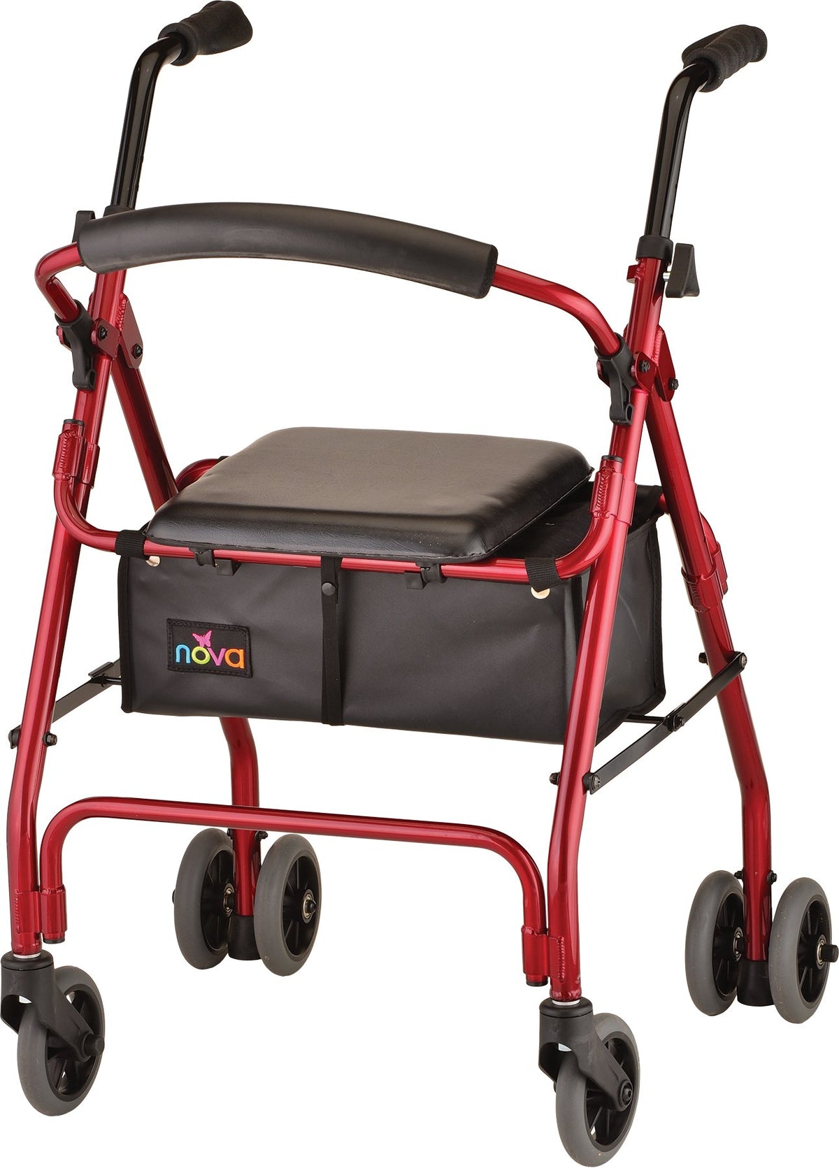 Red Rollator Walker B31278