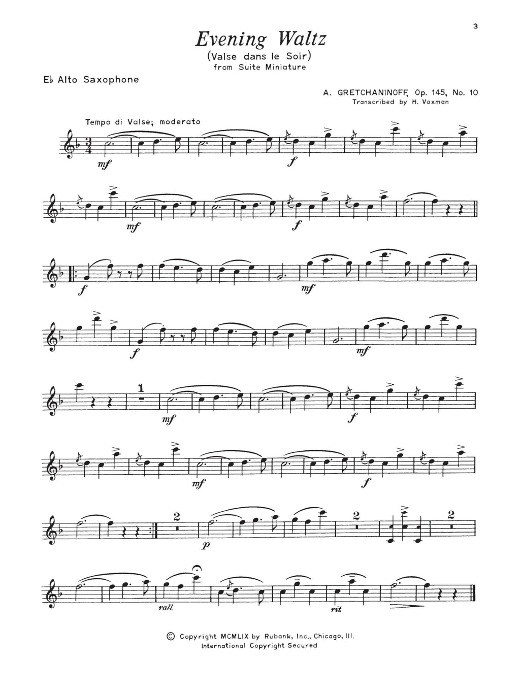 Alto Saxophone Songbook and Sheet Music O721