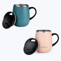 16 oz Insulated Stainless Steel Tumbler 2-Pack with Handle & Sliding Lid L84097