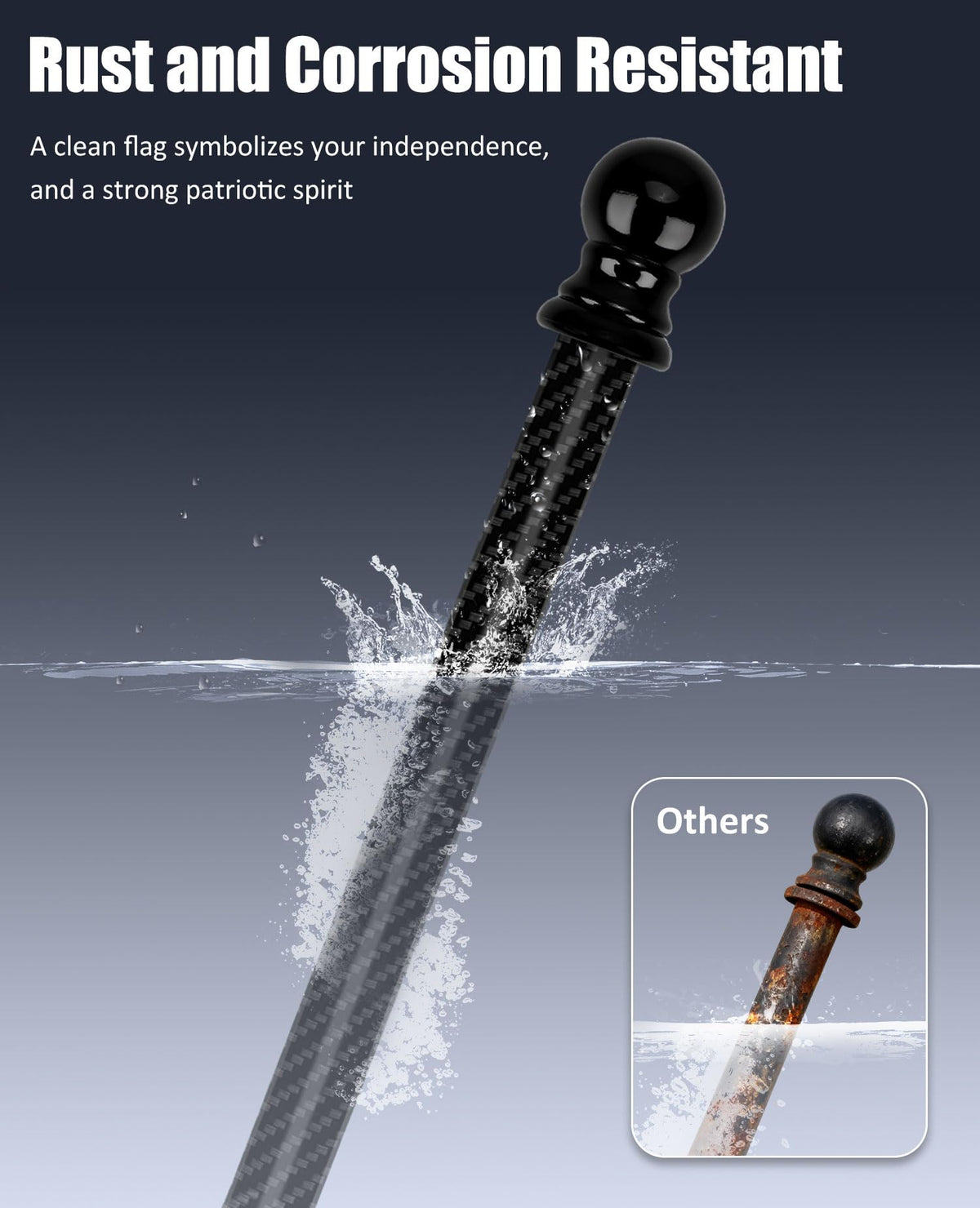 Carbon Fiber Flag Pole I443