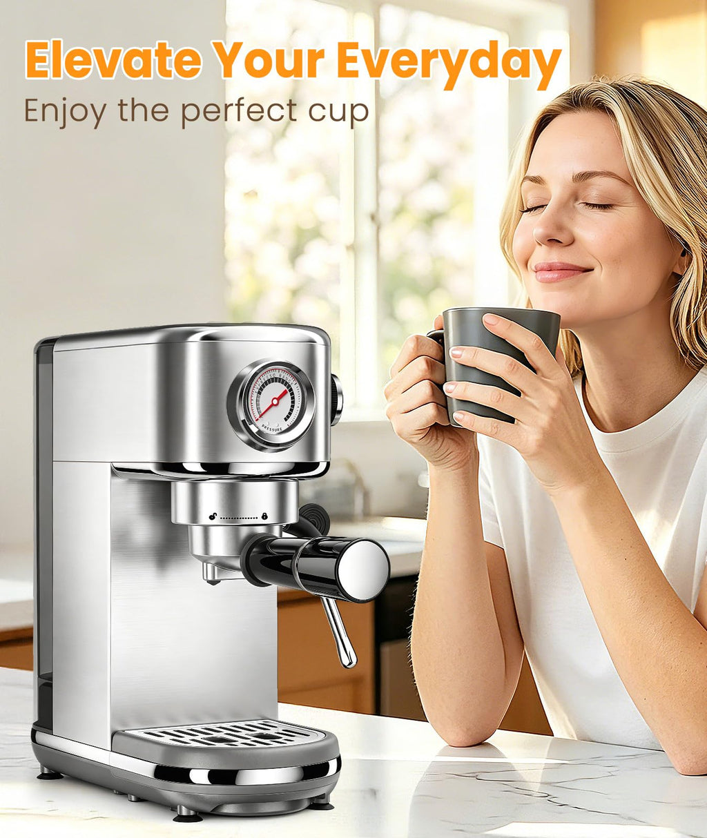 20 Bar Espresso Machine with Milk Frother E17930
