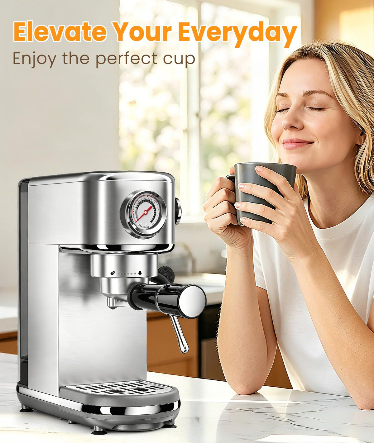 20 Bar Espresso Machine with Milk Frother E17930
