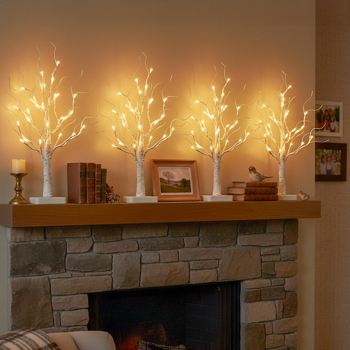 Lighted Birch Tree with LED Lights U4932
