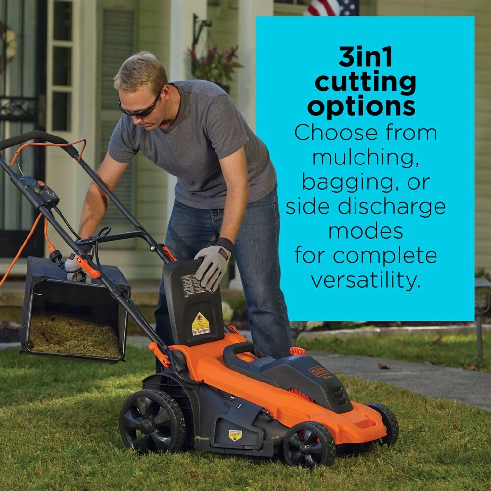 20-Inch Corded Electric Push Lawn Mower E455