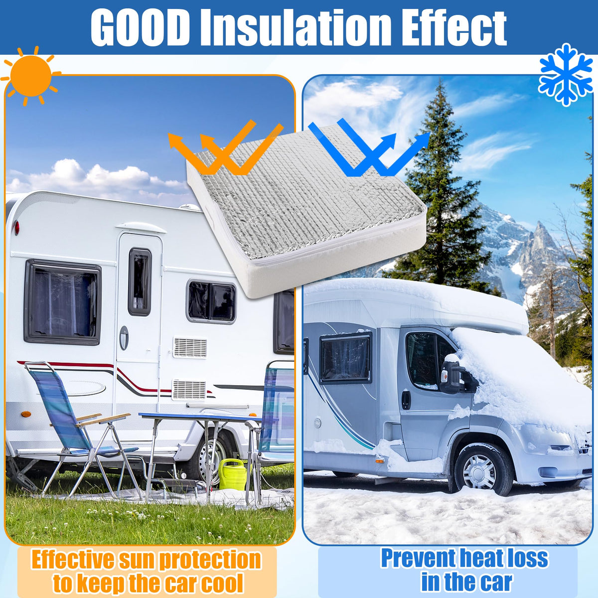 RV Skylight Cover and Vent Insulator W7184