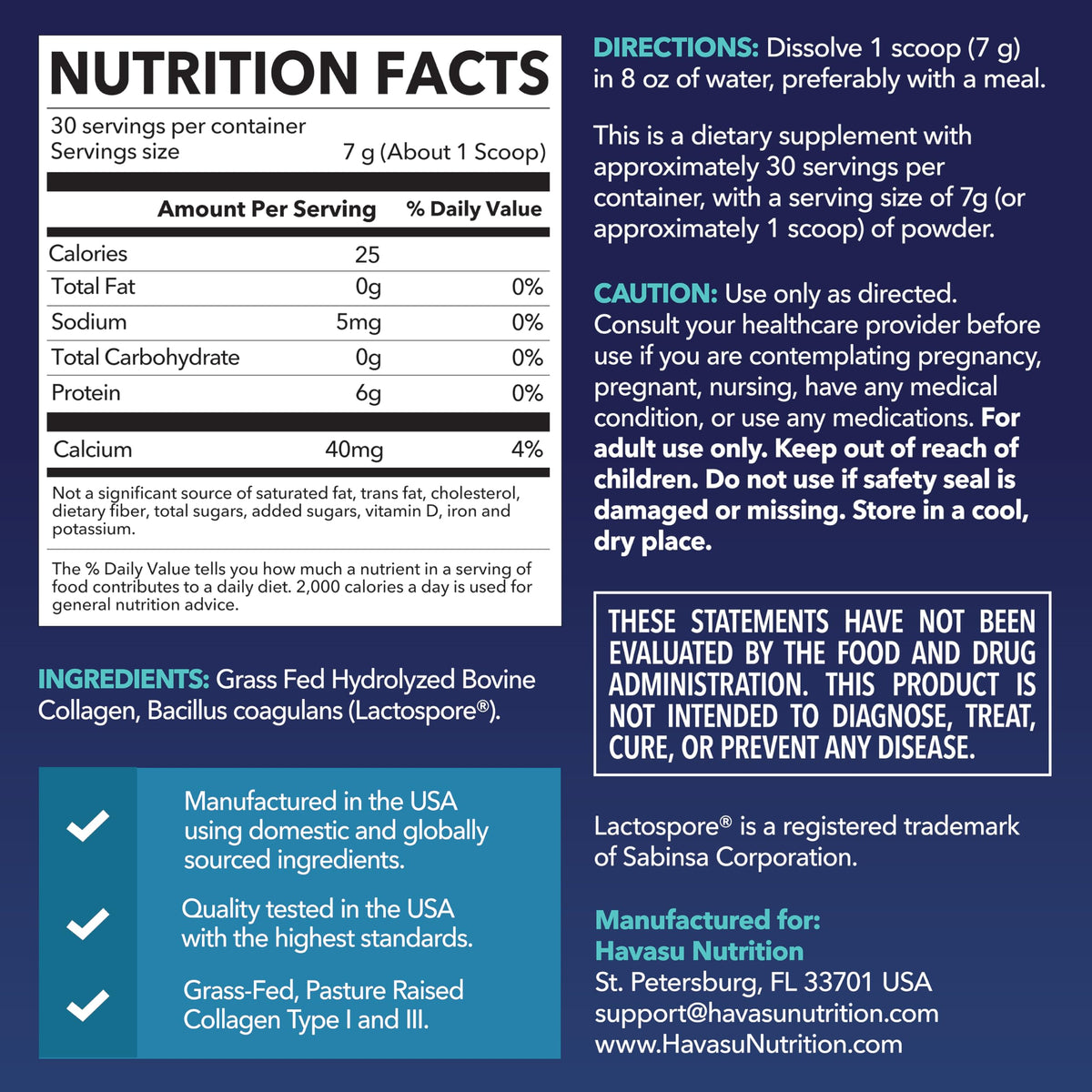 Unflavored Collagen Peptides Powder with Probiotics T257