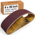 4x36 Aluminum Oxide Sanding Belts, 12 Pack M9541
