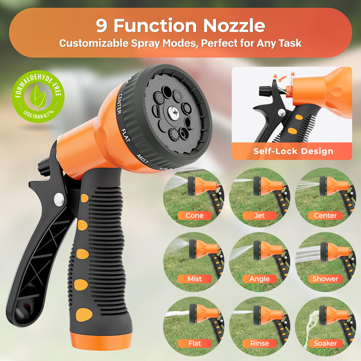 1/2"x100ft Retractable Wall Mount Garden Hose Reel C662048