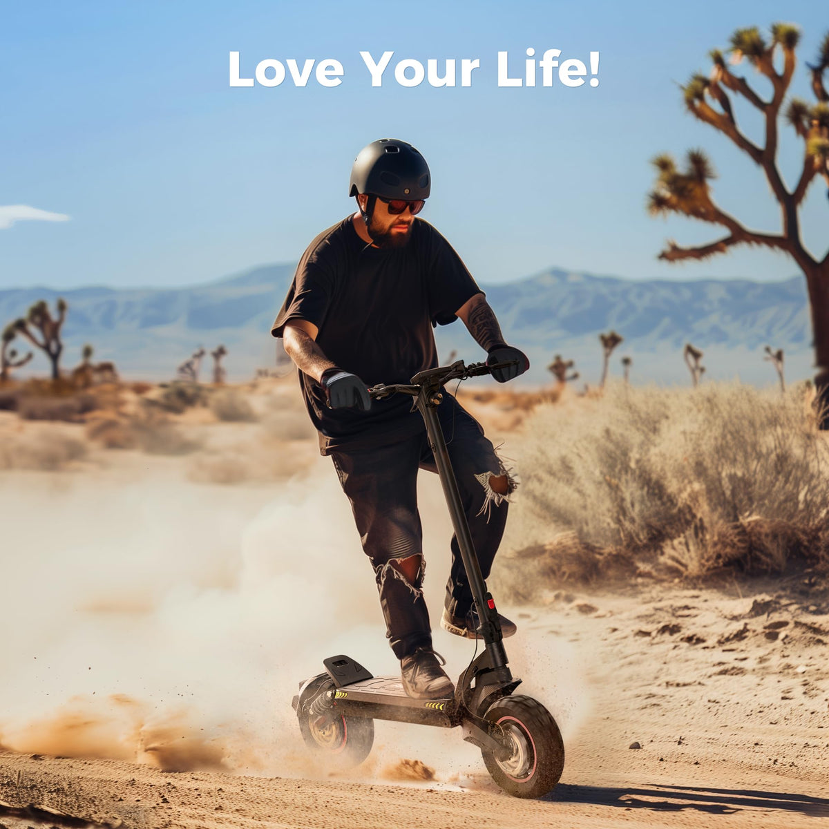 Electric Scooter with Off-Road Tires H50107