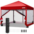 10x10ft Outdoor Screen Tent with Mosquito Netting K7840