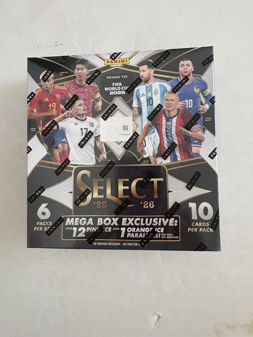 2026 Panini Select FIFA World Cup Soccer Trading Cards Mega Box B22776