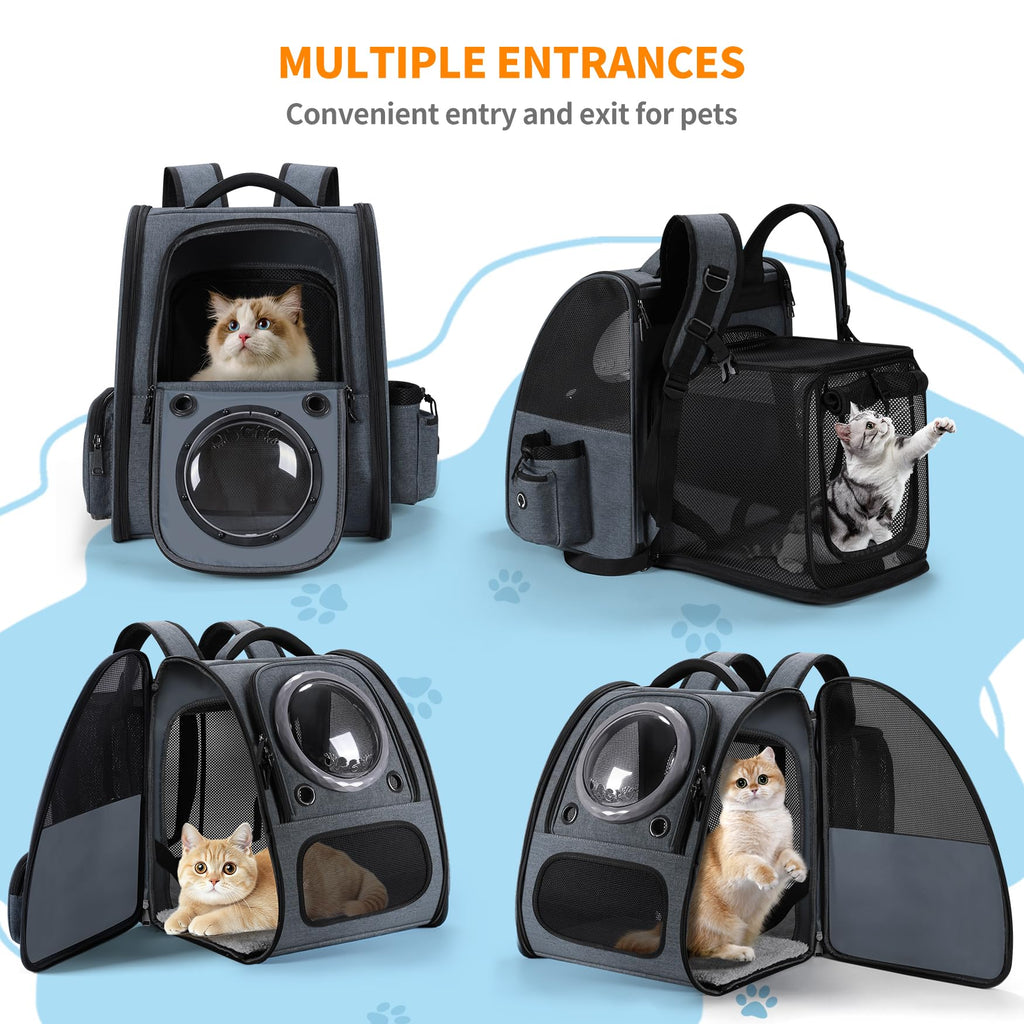 Expandable Breathable Pet Backpack Carrier W84406