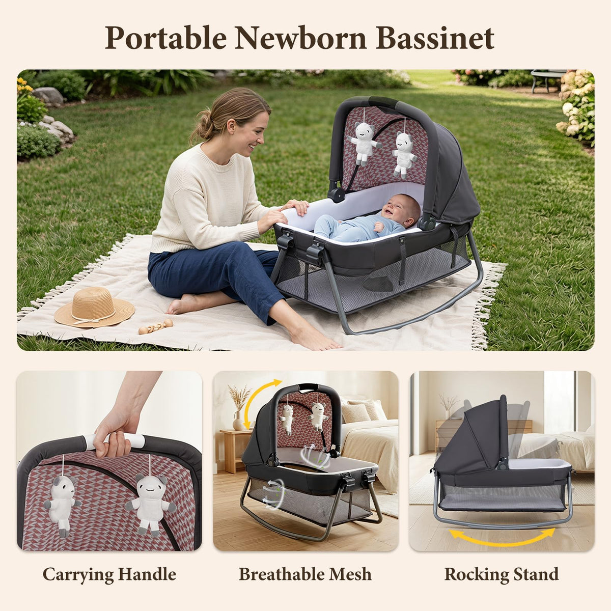 5 in 1 Pack and Play with Bassinet F43741