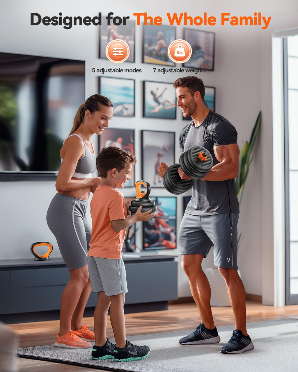 Adjustable Dumbbells Free Weight Set with Connector M4202