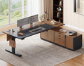 71" L Shaped Electric Standing Desk H83379