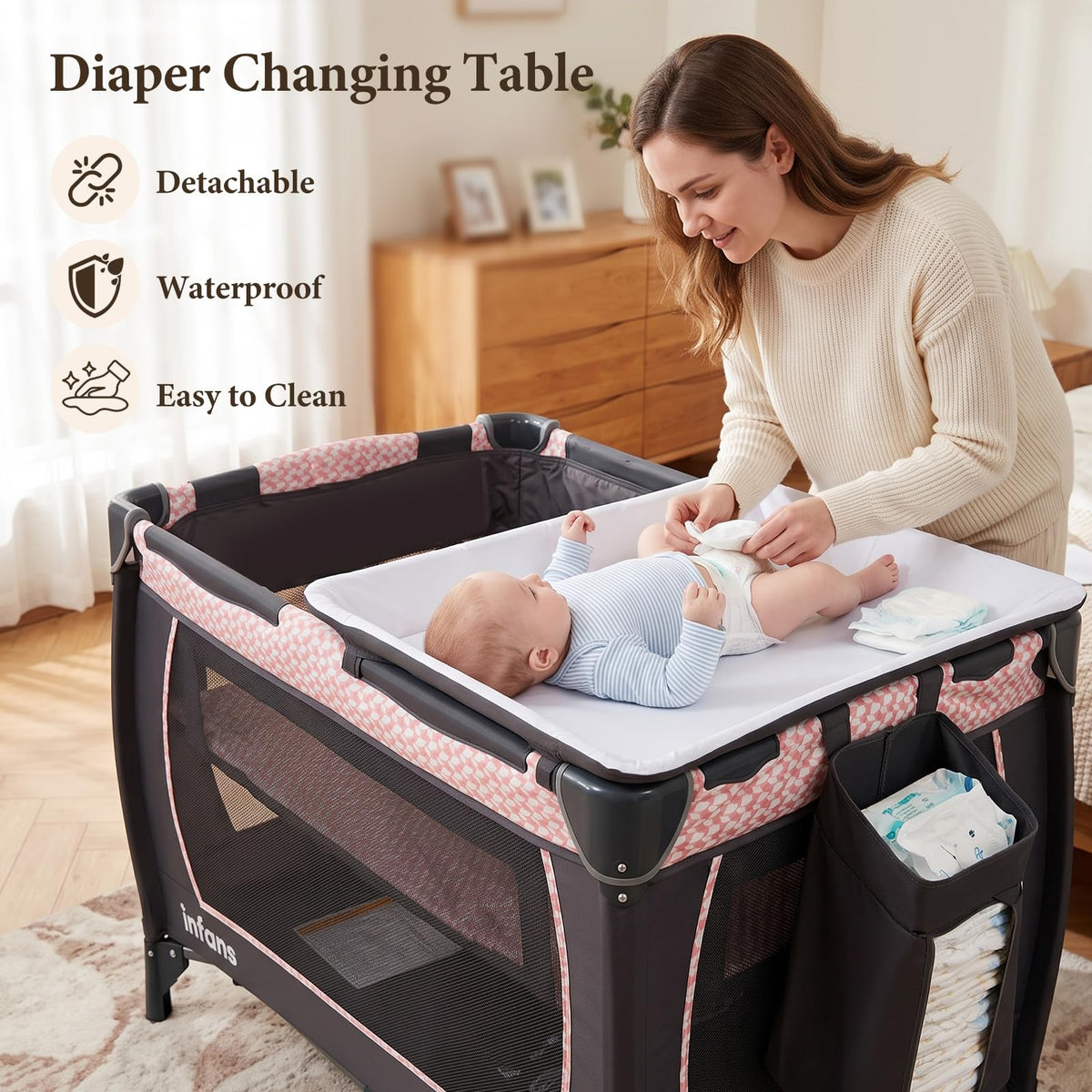 5 in 1 Pack and Play with Bassinet F43741