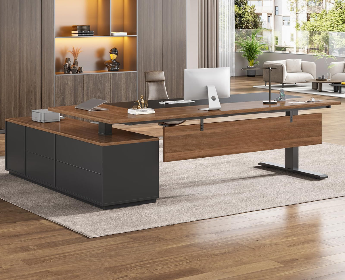 71" L Shaped Electric Standing Desk H83379