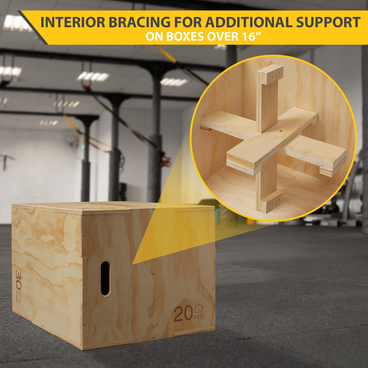 3-in-1 Wooden Plyo Box K886666