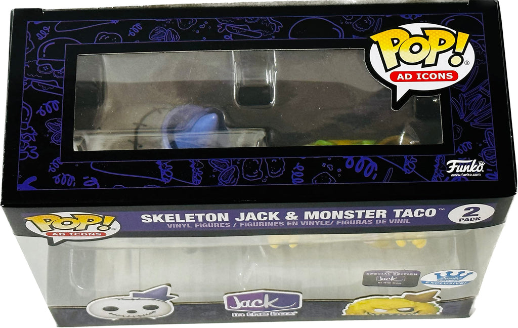 Jack in The Box Skeleton Jack & Monster Taco Vinyl Figure 2 Pack T51079