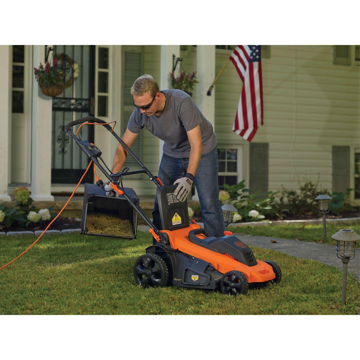 20-Inch Corded Electric Push Lawn Mower E455