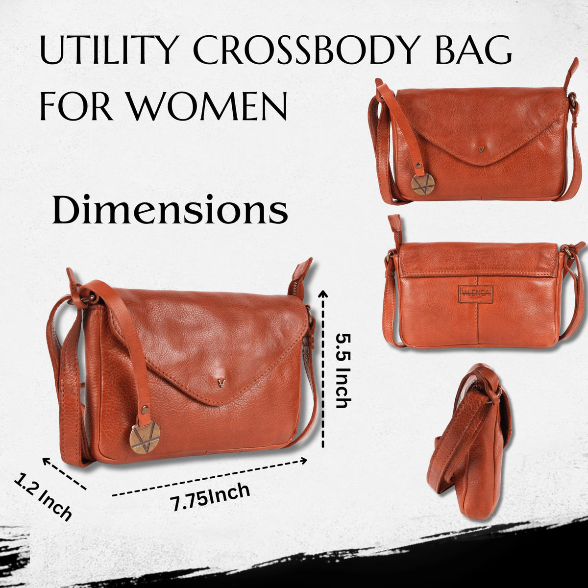 Italian Leather Small Crossbody Sling Bag A682744