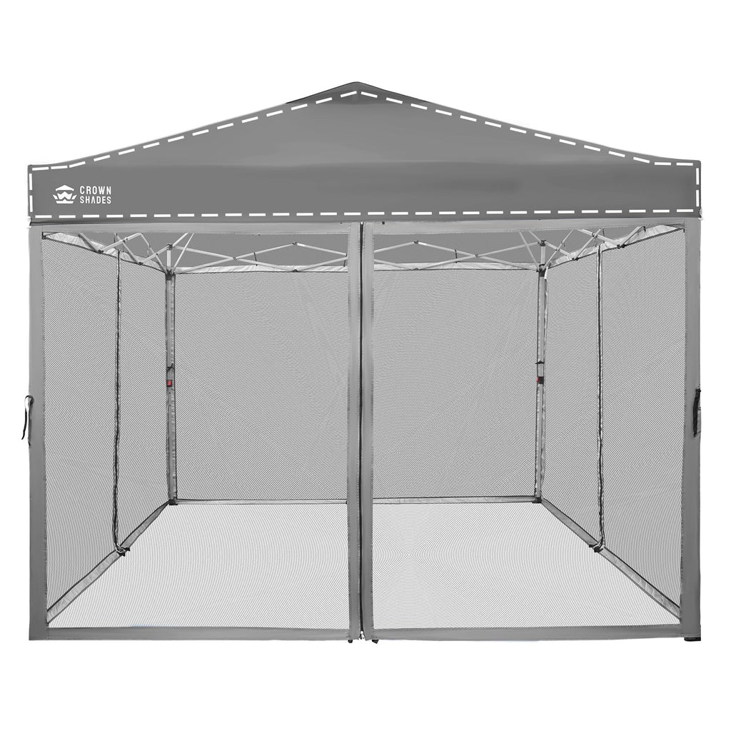 Gazebo Replacement Mosquito Netting 10 x 10ft Grey D290539