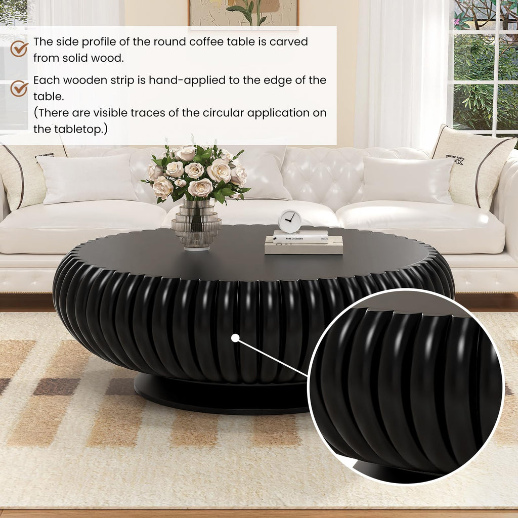Round Fluted Drum Coffee Table M499522