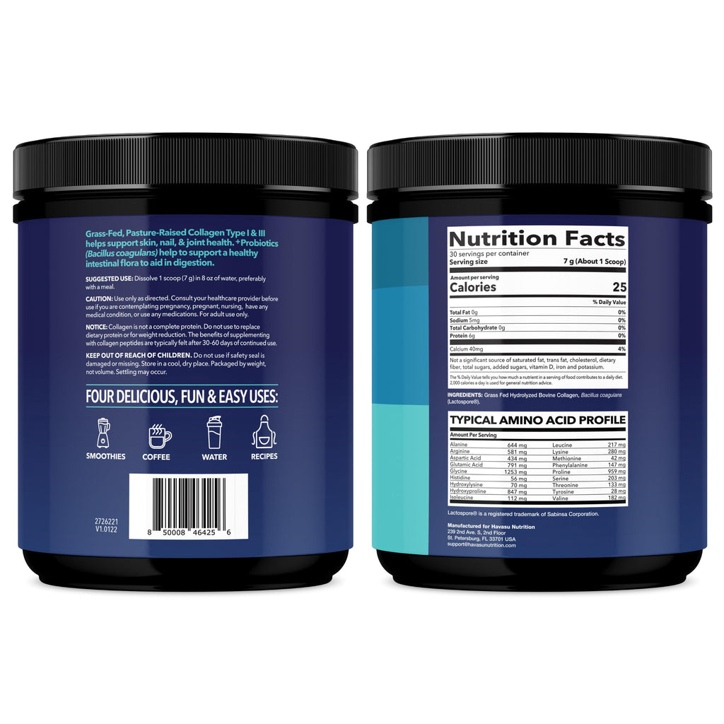 Unflavored Collagen Peptides Powder with Probiotics T257