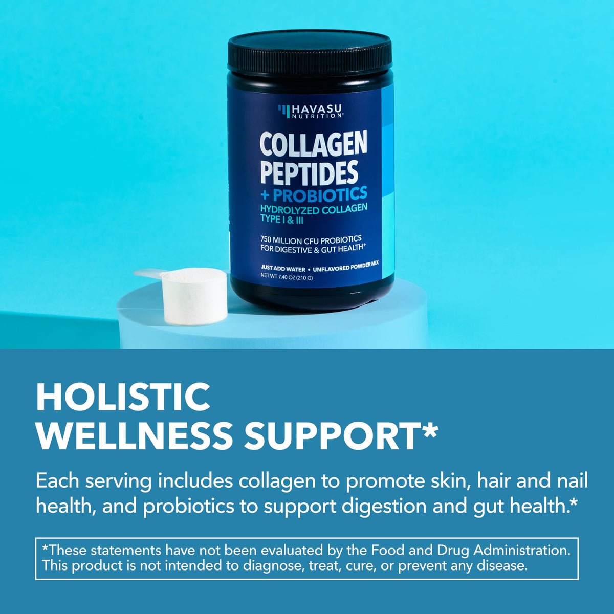 Unflavored Collagen Peptides Powder with Probiotics T257