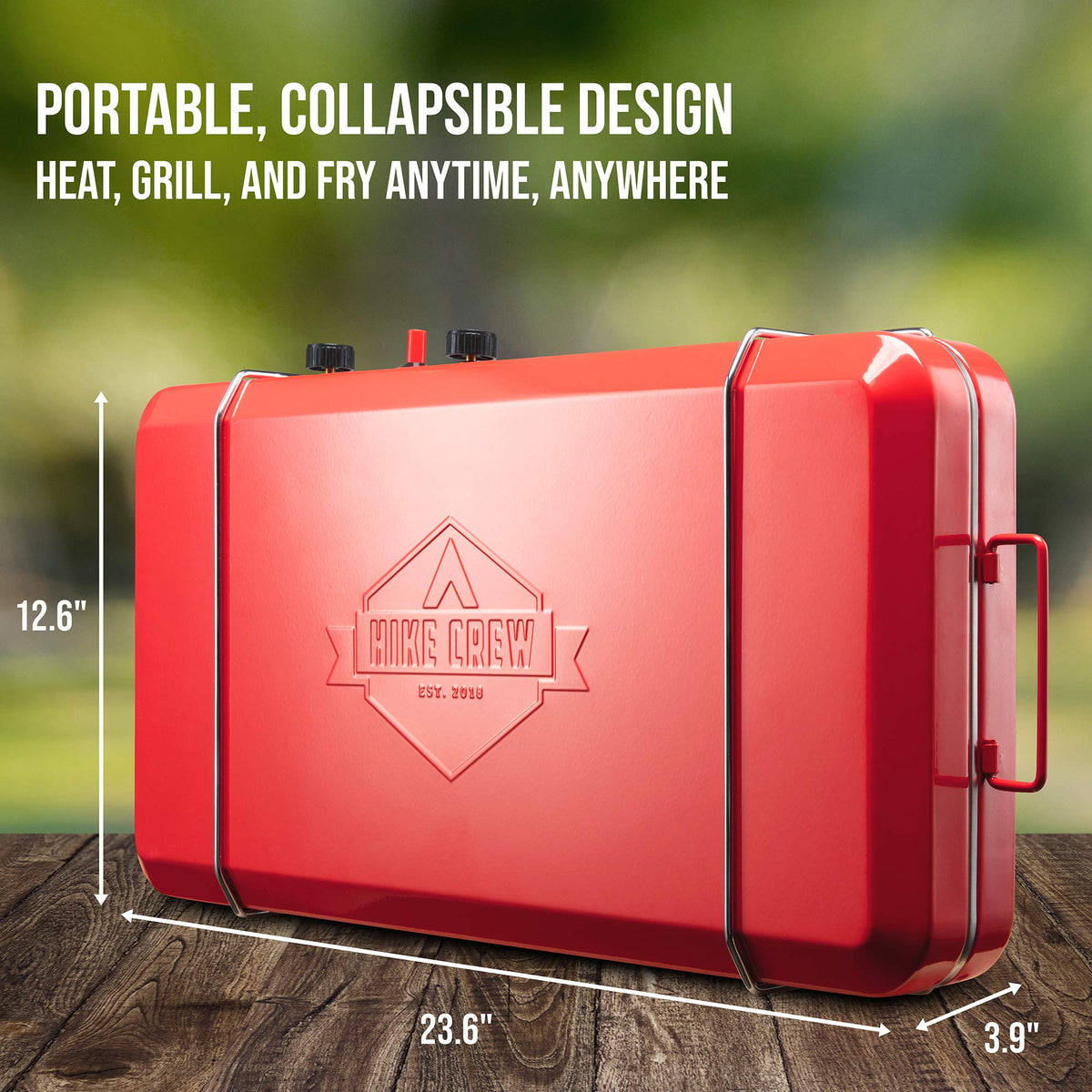 2-in-1 Gas Camping Stove and Griddle I607588