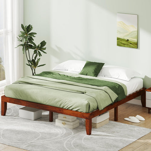 14 Inches Wood Platform Bed Frame King Size N633607