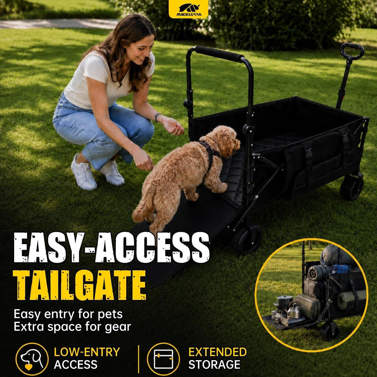 Folding Dog Wagon with Ramp B57720
