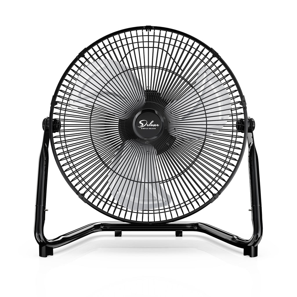 20 Inch 3-Speed High Velocity Metal Industrial Floor Fan, Black U3222