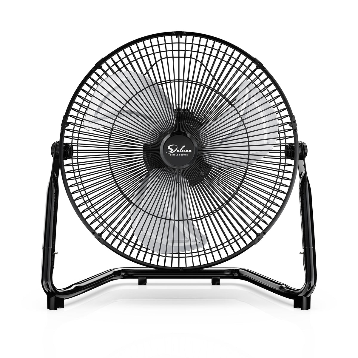20 Inch 3-Speed High Velocity Metal Industrial Floor Fan, Black U3222