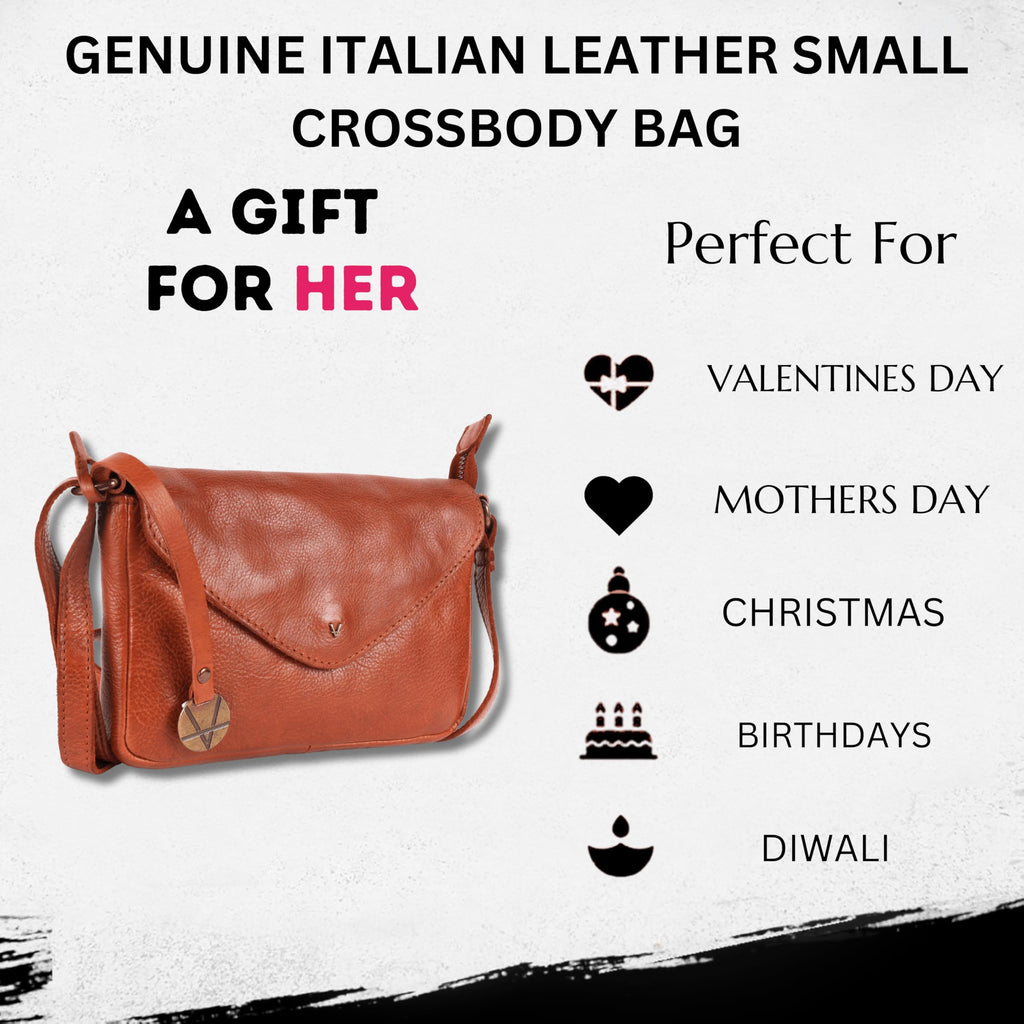 Italian Leather Small Crossbody Sling Bag A682744