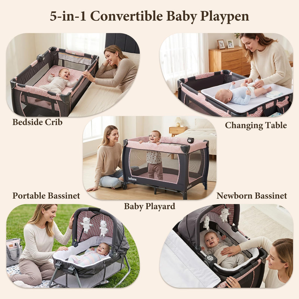 5 in 1 Pack and Play with Bassinet F43741