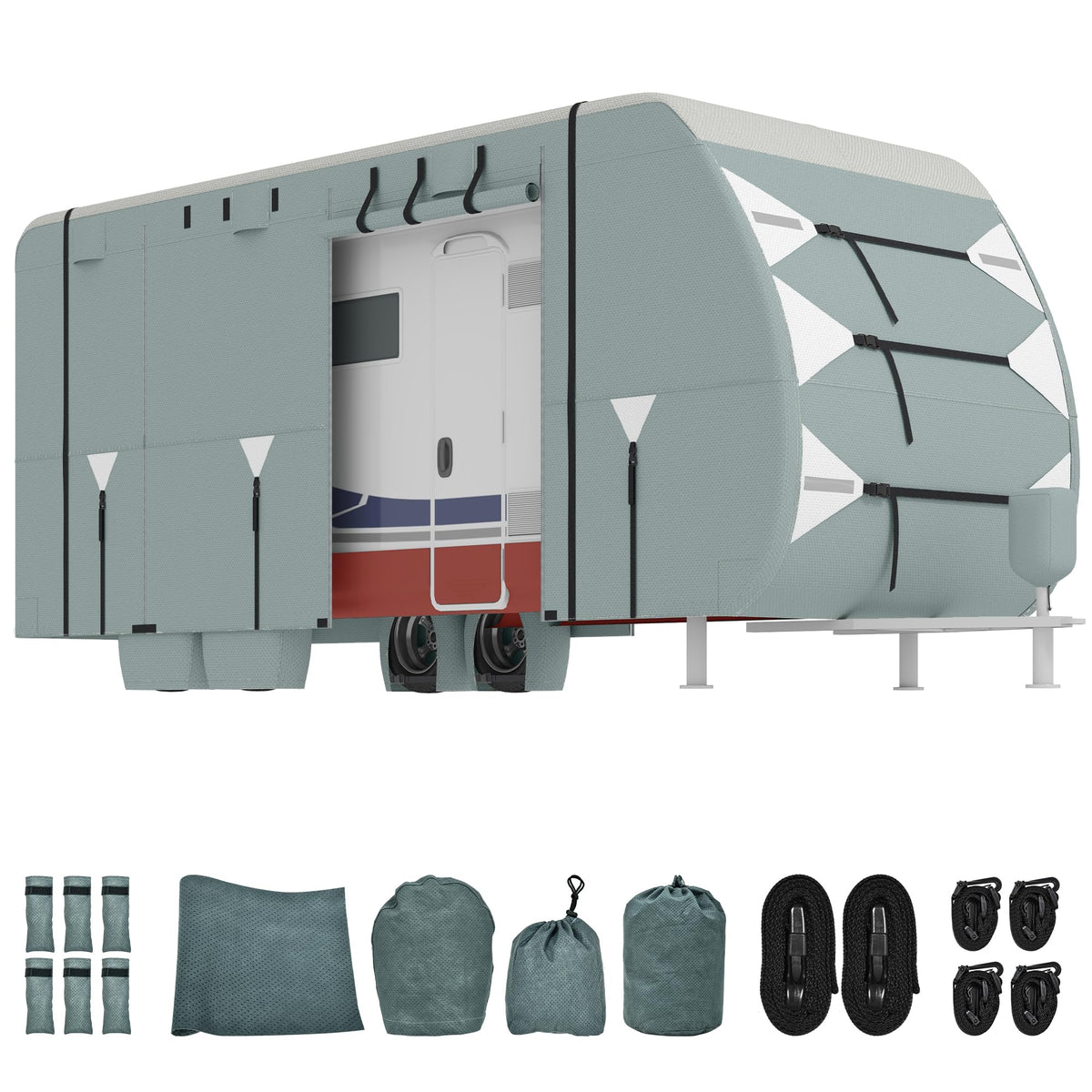 20-22FT Waterproof Rip-Stop Travel Trailer Cover T629987