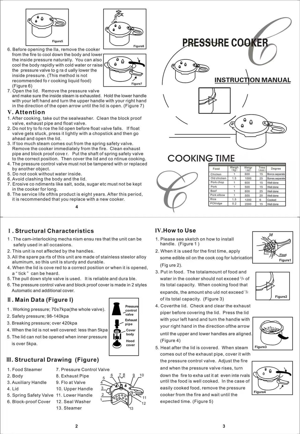 3 Liter Aluminum Alloy Pressure Cooker F77294