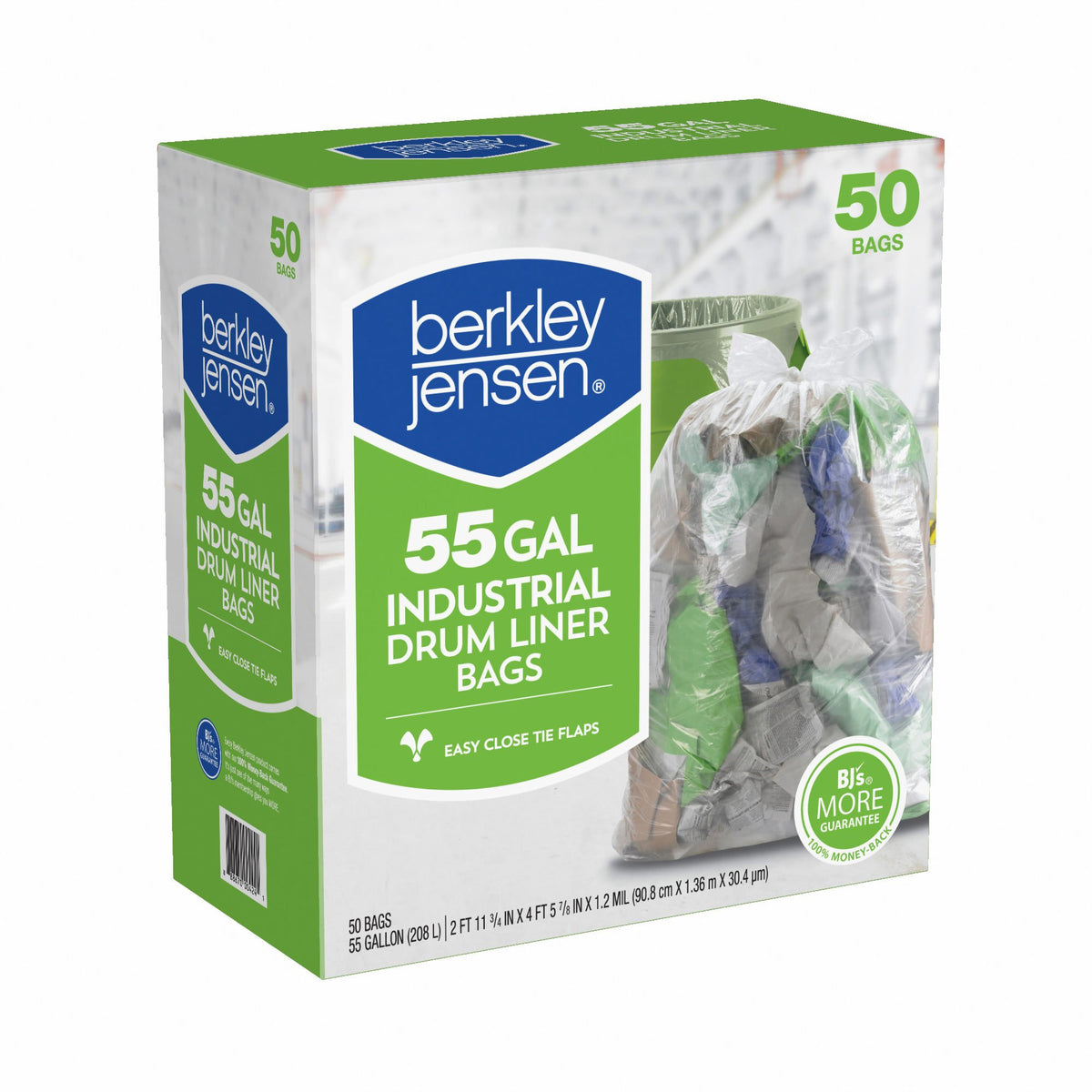 55 Gallon 50 Bags Industrial Drum Liner Bags R852