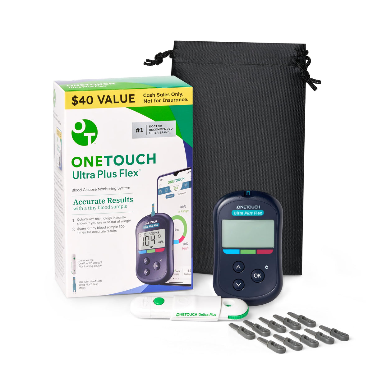 Blood Glucose Meter Kit with Lancing Device L450