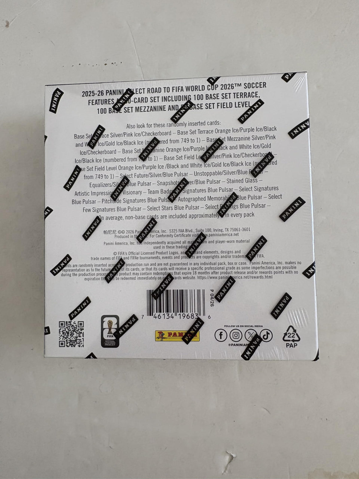 2026 Panini Select FIFA World Cup Soccer Trading Cards Mega Box B22776